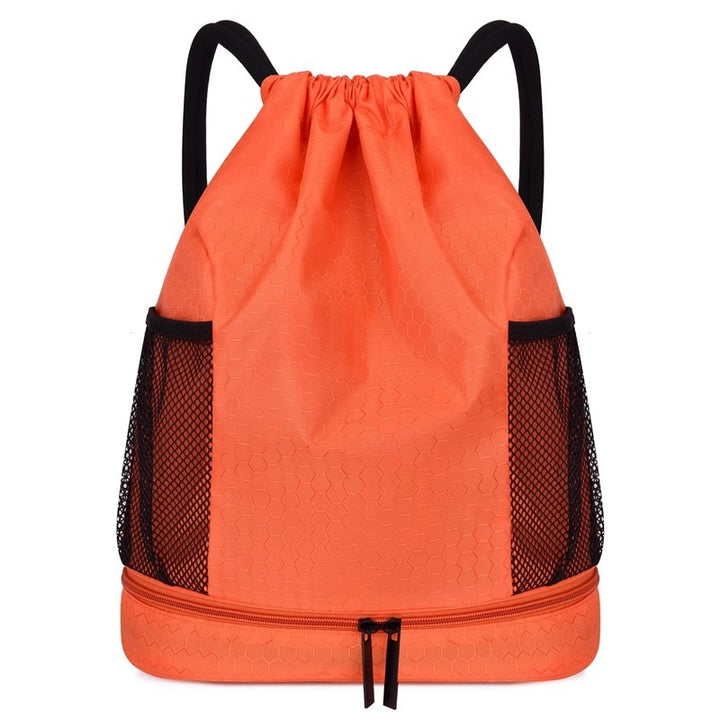 Leichter Hexagonmuster Kordelzug Rucksack Karnz
