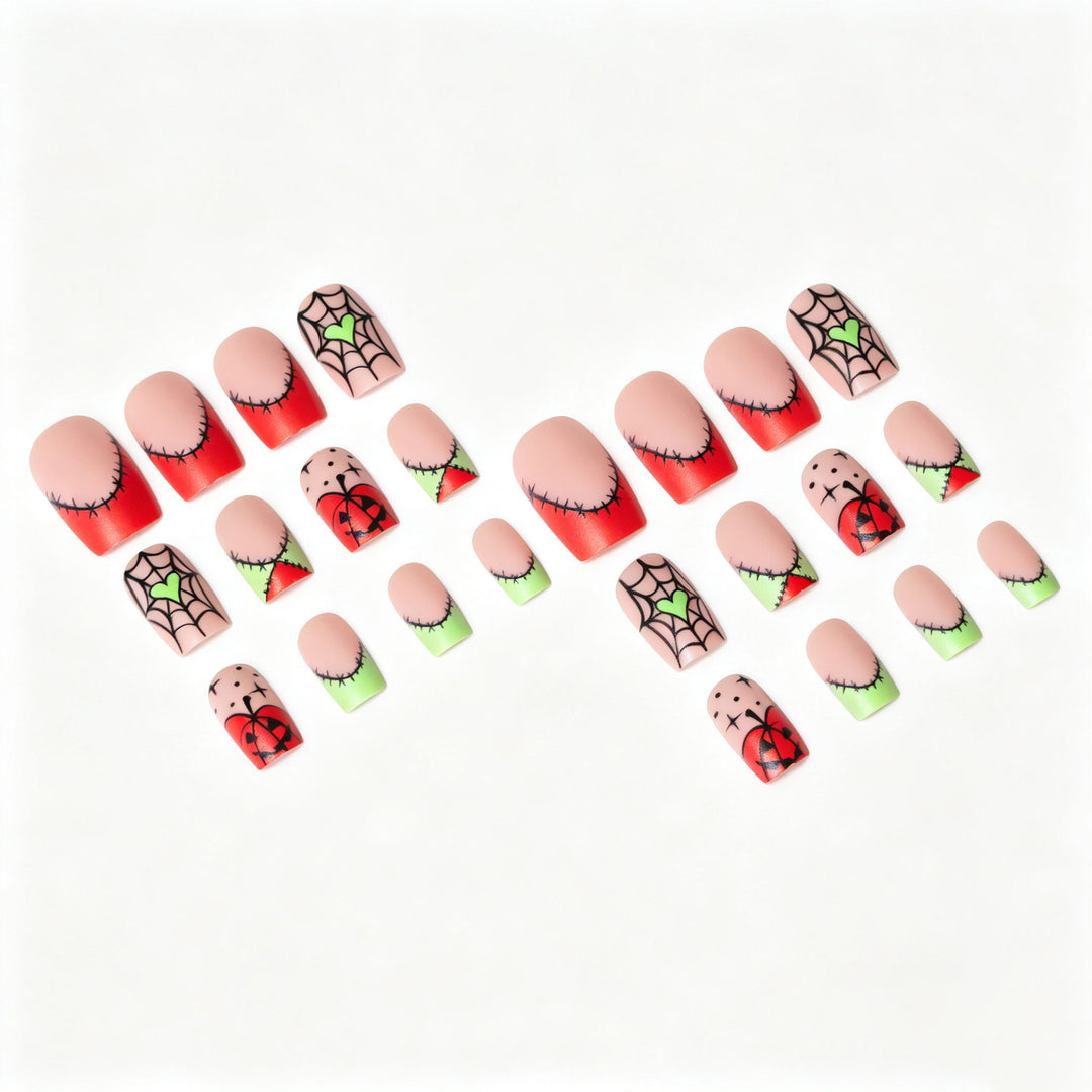 Kreatives Halloween Nagelkunst Design Kit