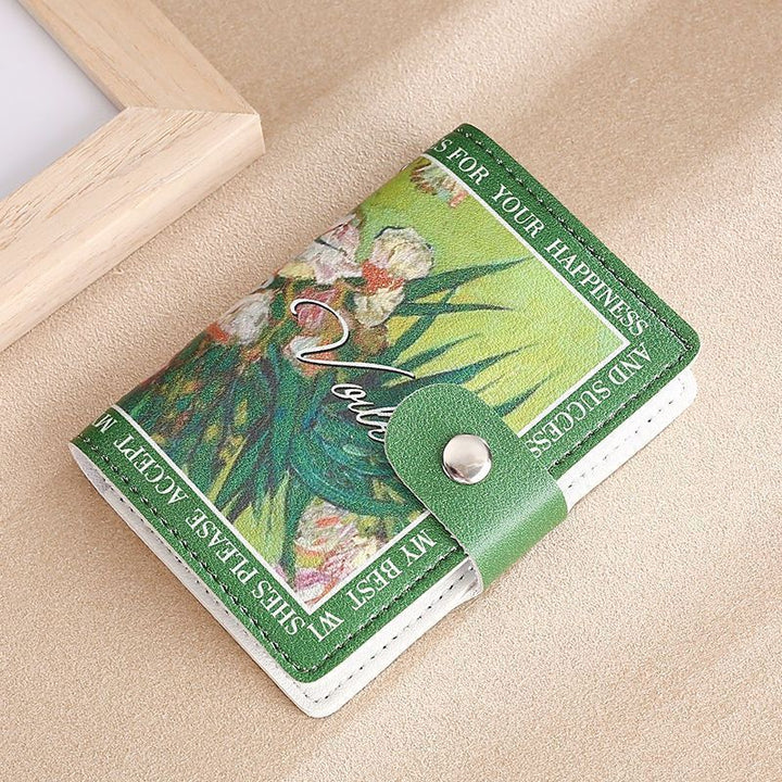 Elegante Rose Druck Geldbörse Karnz