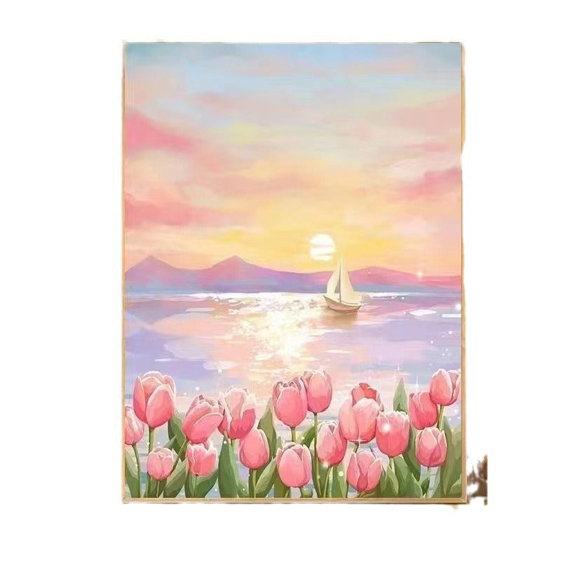 DIY Landschaft Malen nach Zahlen Kunstset Karnz