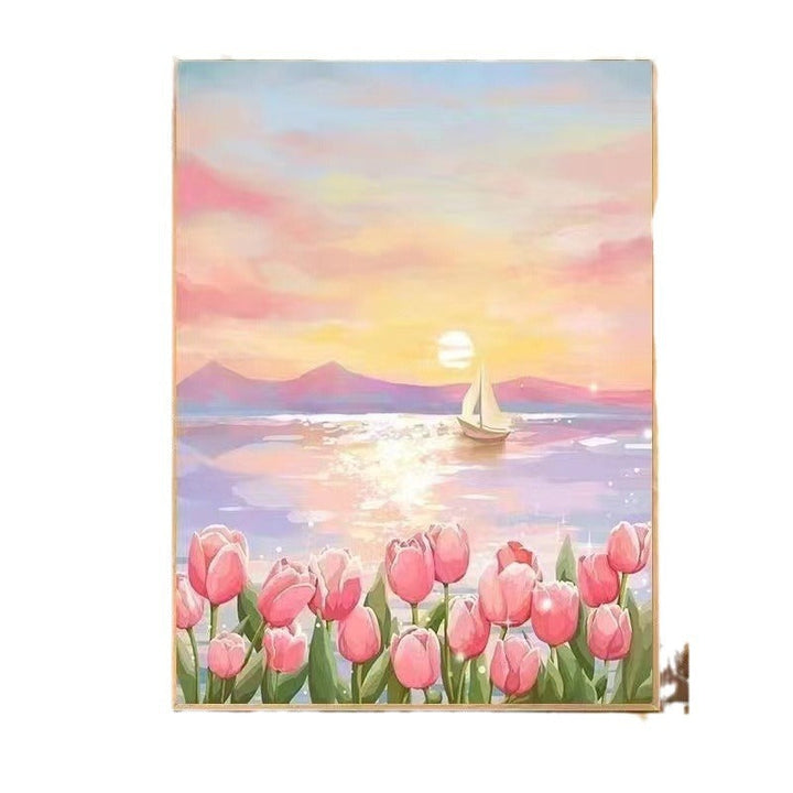 DIY Landschaft Malen nach Zahlen Kunstset Karnz