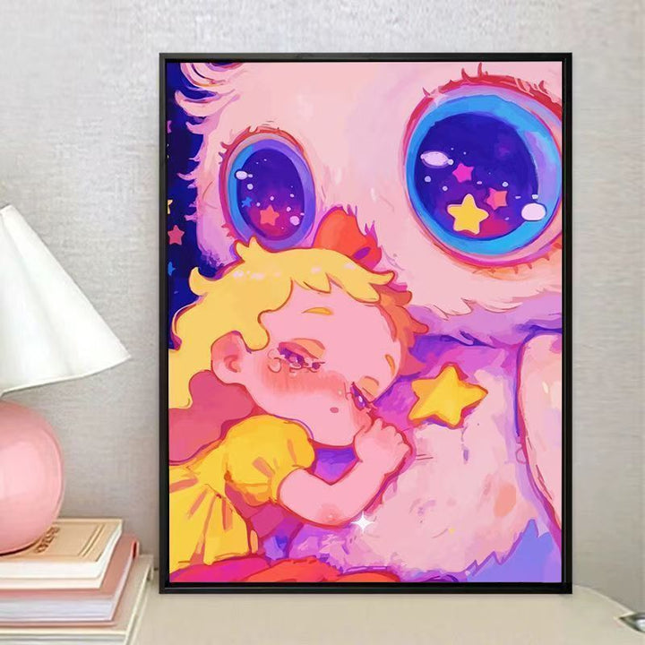 Verspielt Fantasie Charakter Leinwand Kunstdruck Karnz
