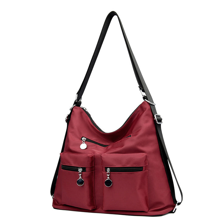 Geräumige Mehrfachtaschen-Schultertasche Karnz
