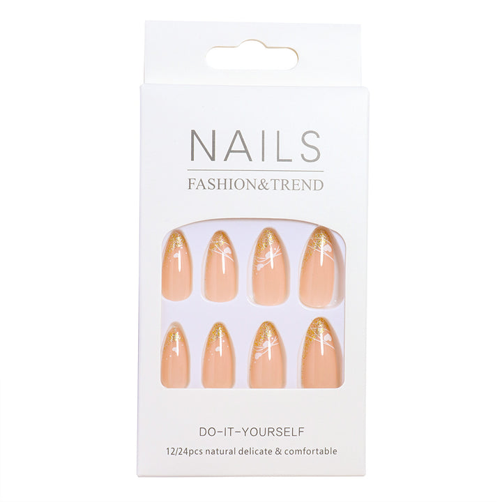 Glamorous Heart-Accent Press-On Nails Karnz