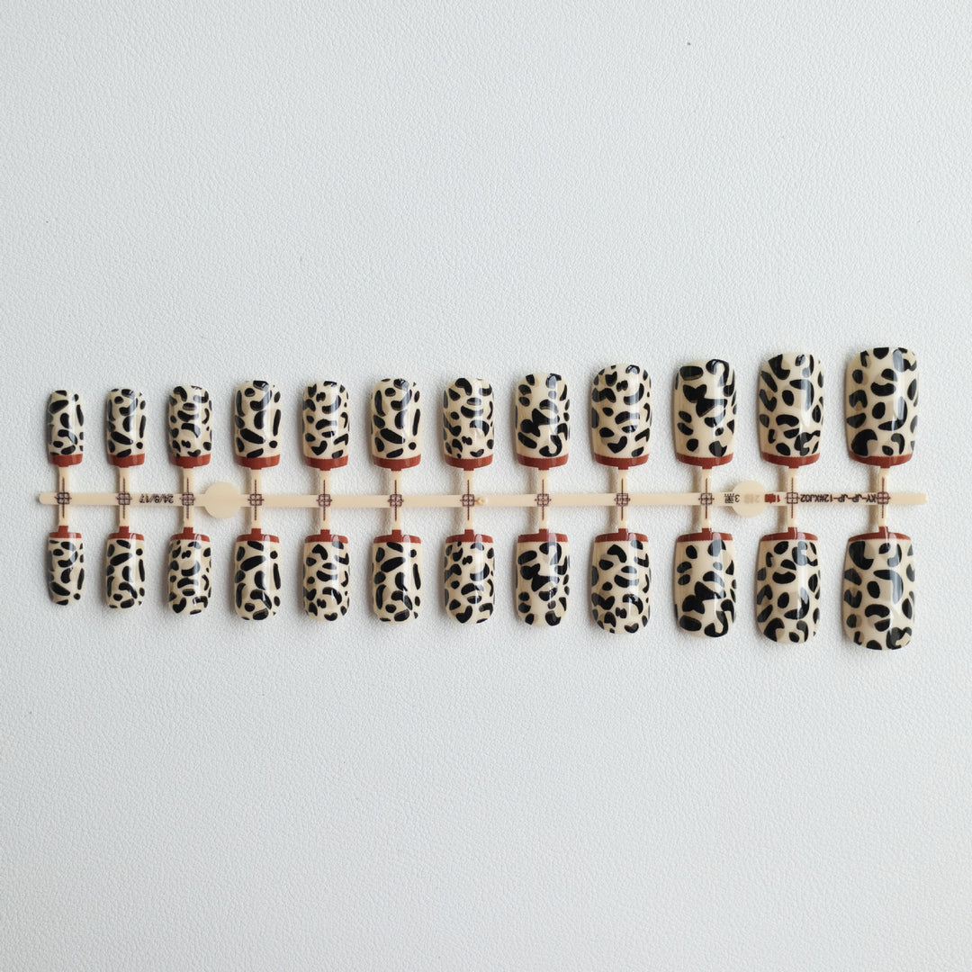 Wildtier-Print-Nagelkunst-Set