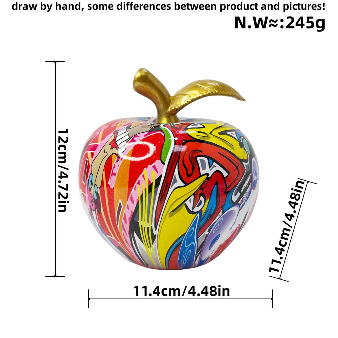 Dekorative Apfelfigur mit künstlerischem Design Karnz