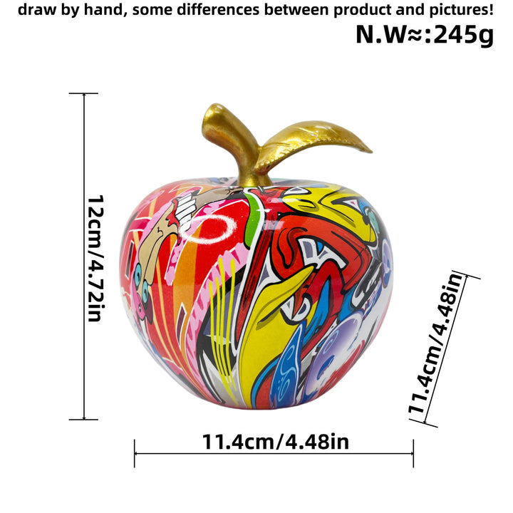 Dekorative Apfelfigur mit künstlerischem Design Karnz