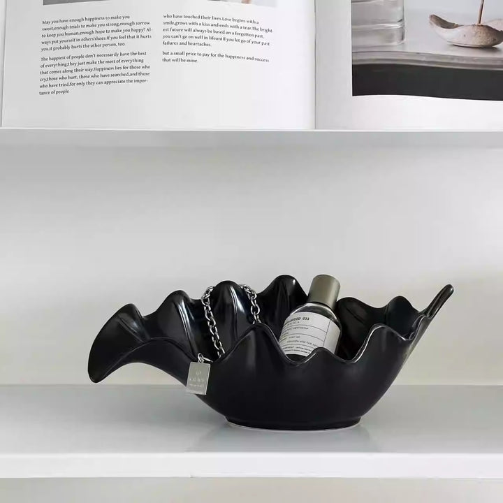 Dekorative muschelförmige Tischmitte