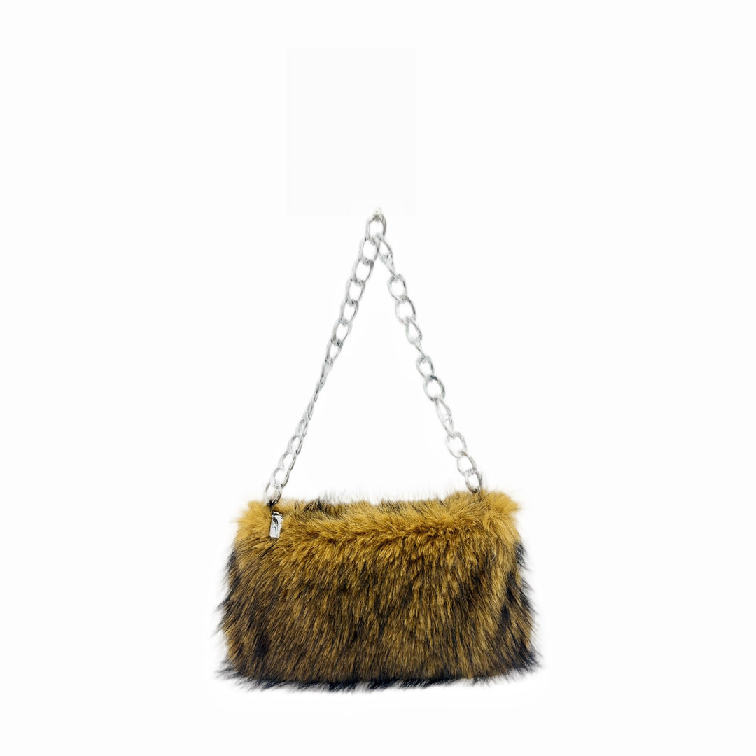Faux Fur Clutch Tasche