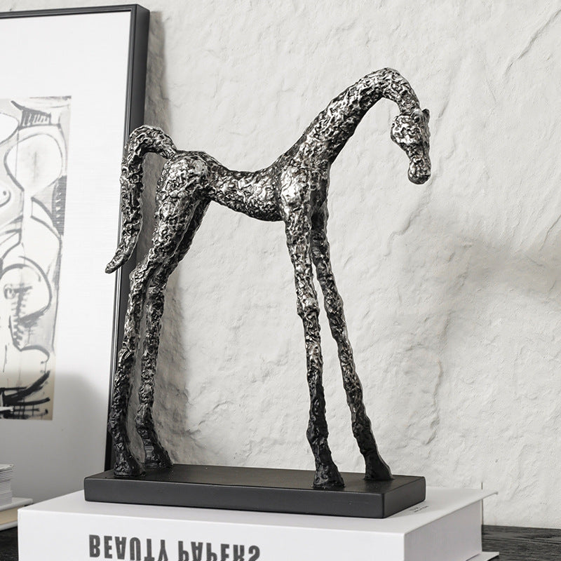 Skulpturale dekorative Pferdefigur