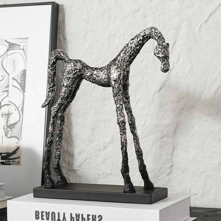 Skulpturale dekorative Pferdefigur
