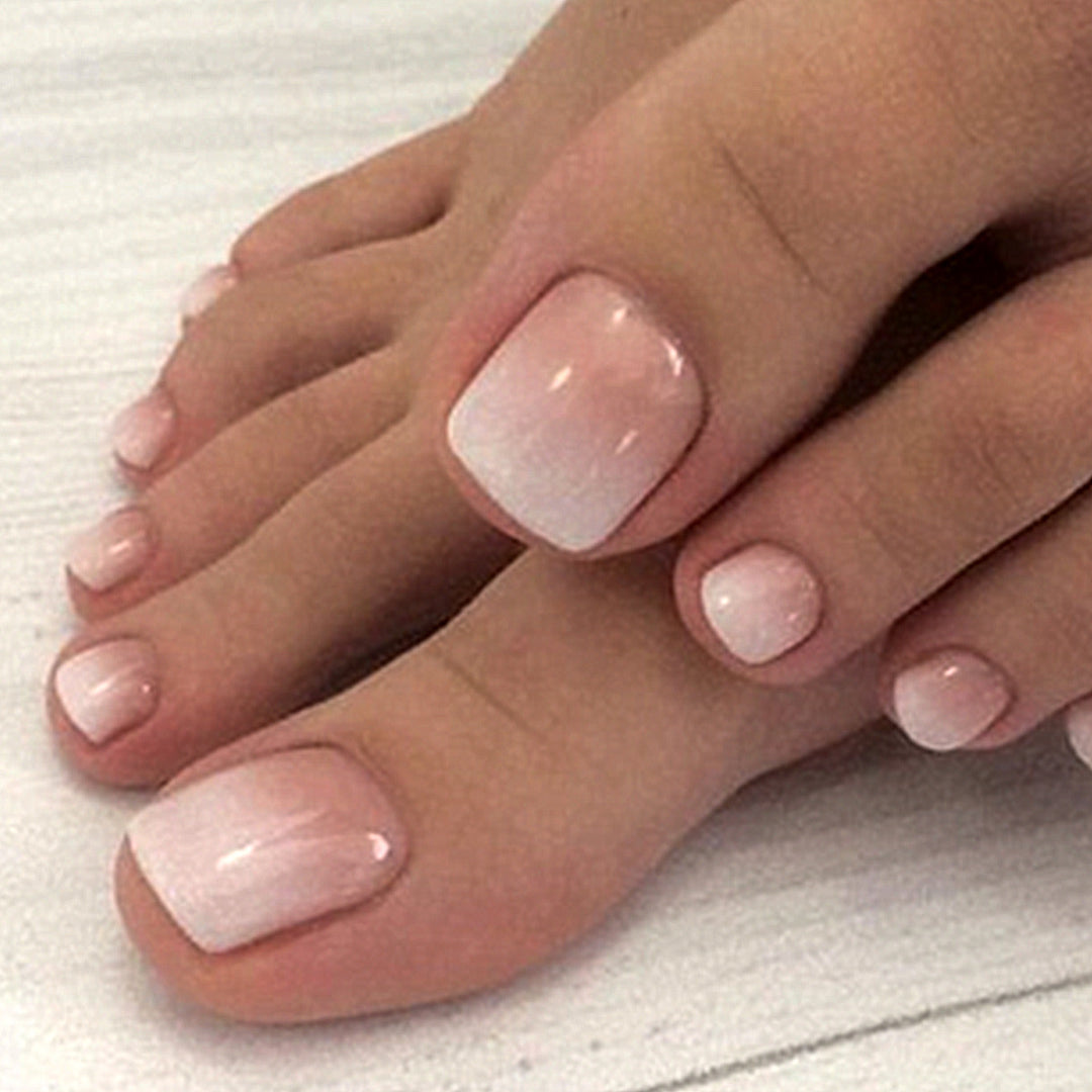Ombre Glitzer Pediküre