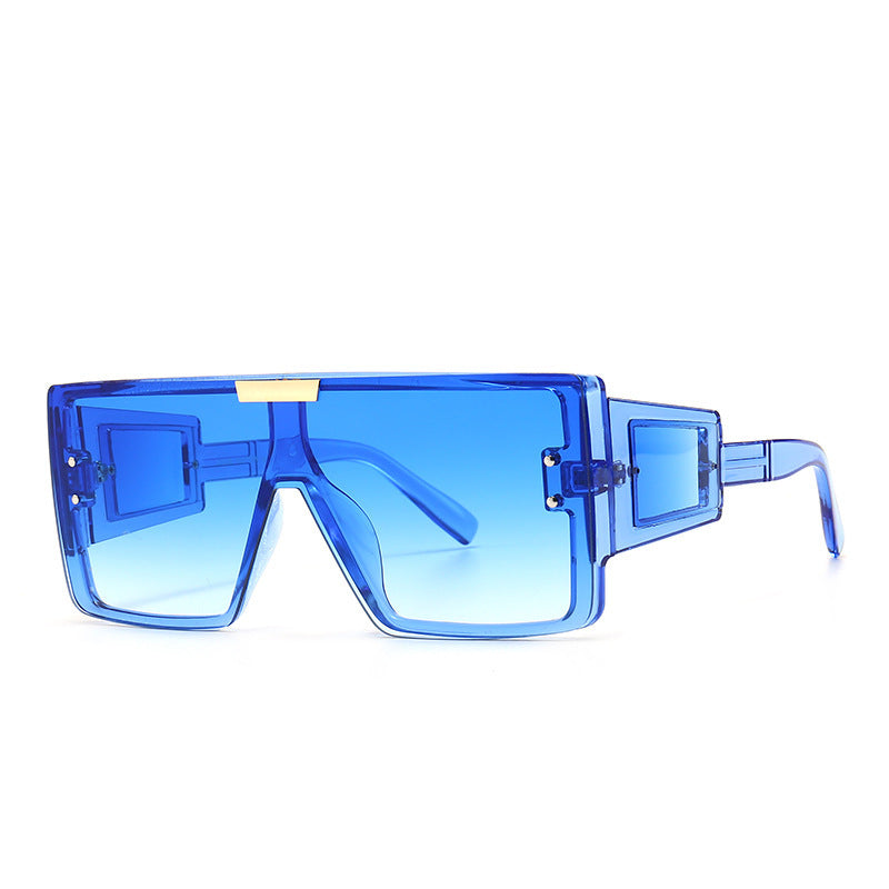 Damen modische Sonnenbrille im futuristischen Stil mit großem Rahmen Karnz
