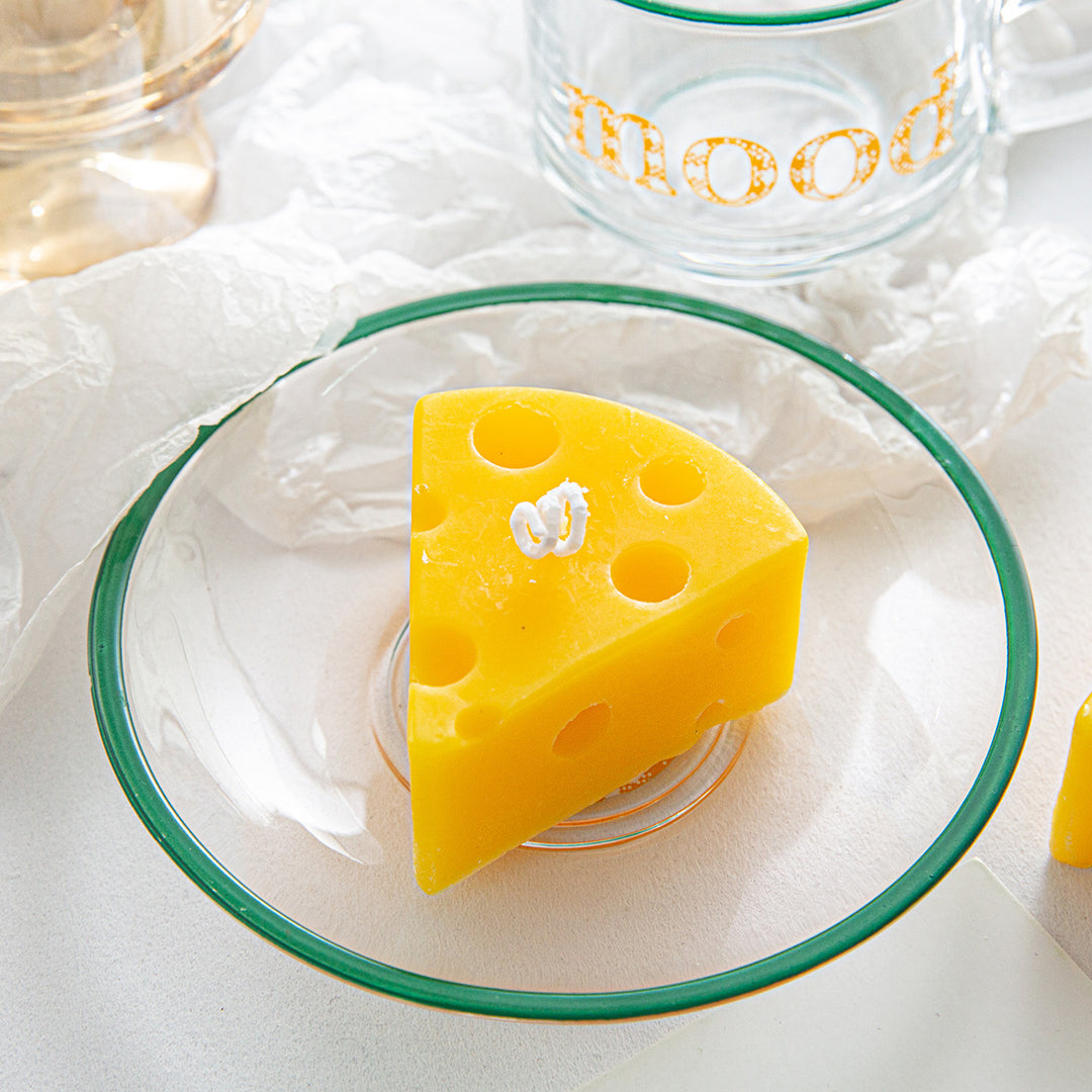 Emmental-Style Wedgesojawachskerze Tischakzent
