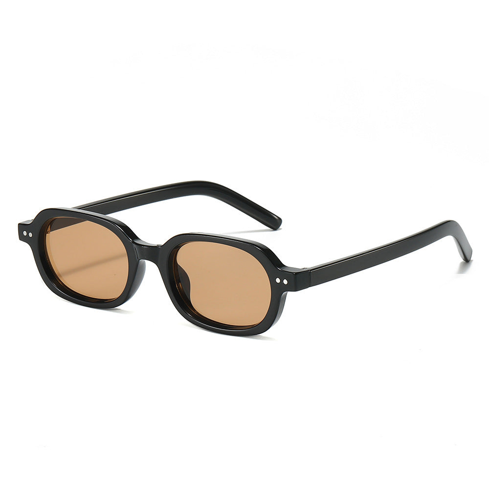 Stilvolle Vintage-inspirierte ovale Sonnenbrille Karnz