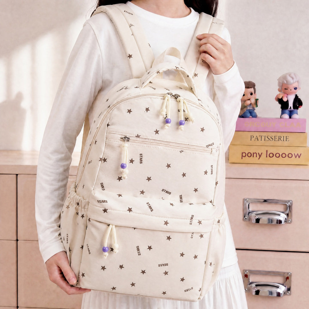 Stylische Sternmuster-Alltagsrucksack Karnz