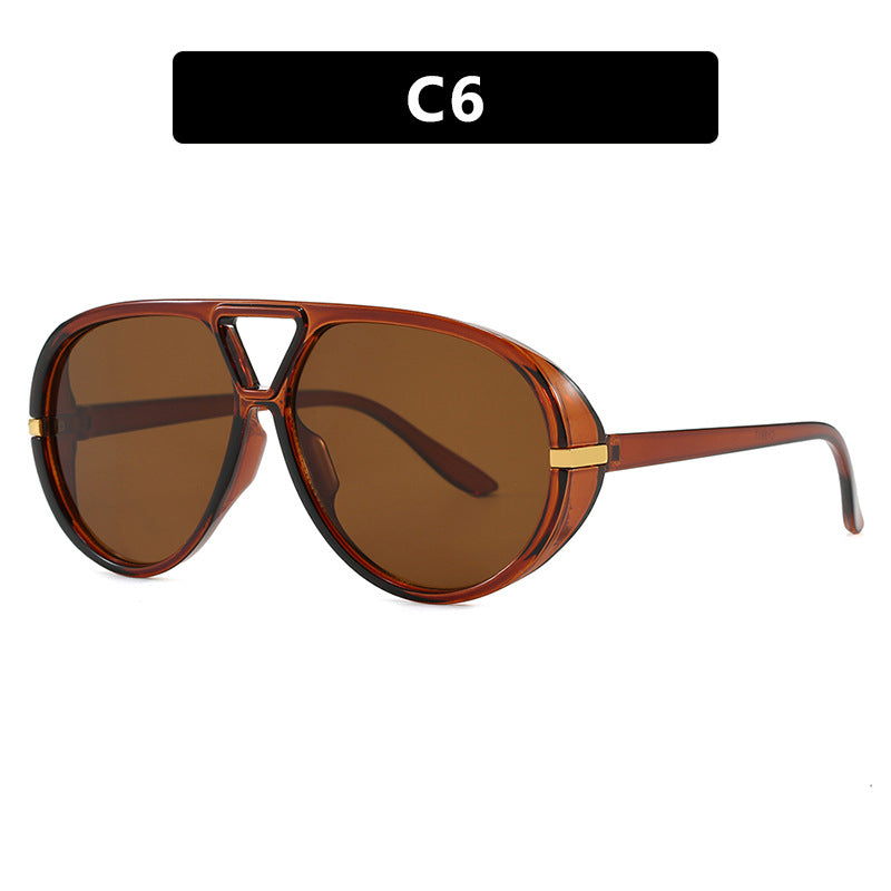Damen modische große Sonnenbrille mit elegantem Rahmen und schützenden Gläsern Karnz