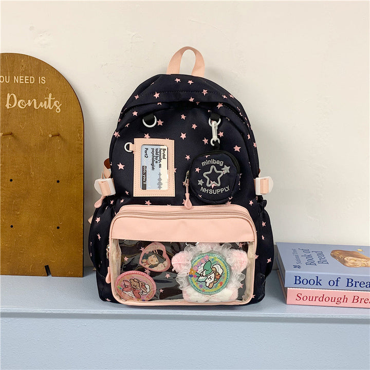 Stern-Verzierte Translucente Rucksack