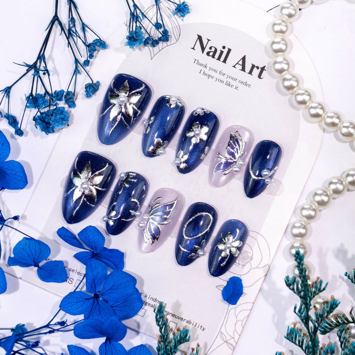 Elegantes dekoratives Nagelkunstset