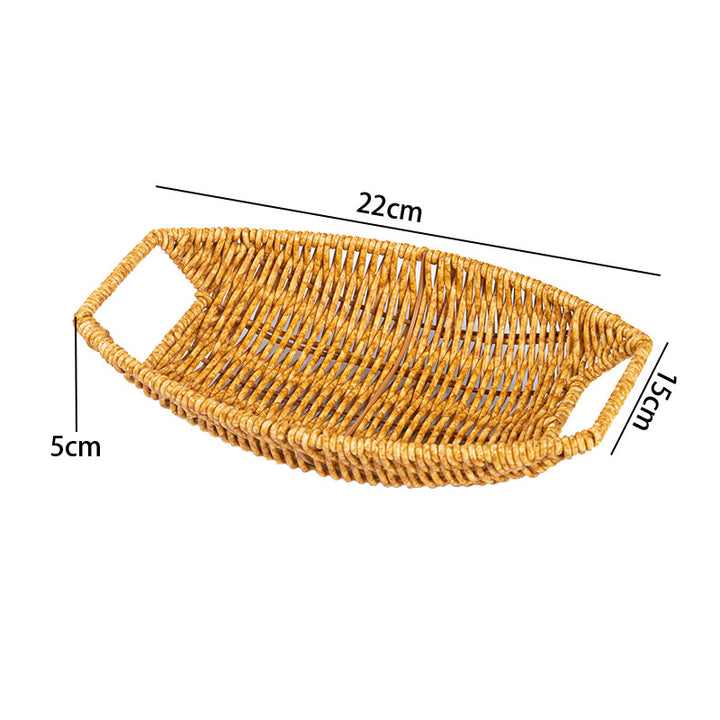 Dekoratives handgewebtes Serviertablett Karnz