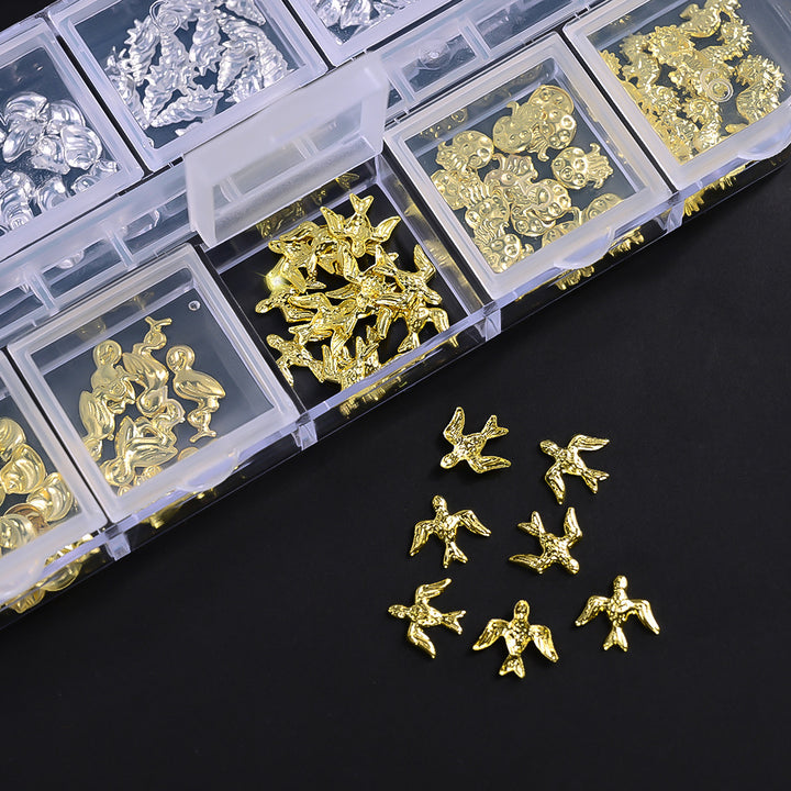 3D vom Meer inspirierte Nagelkunst Charms