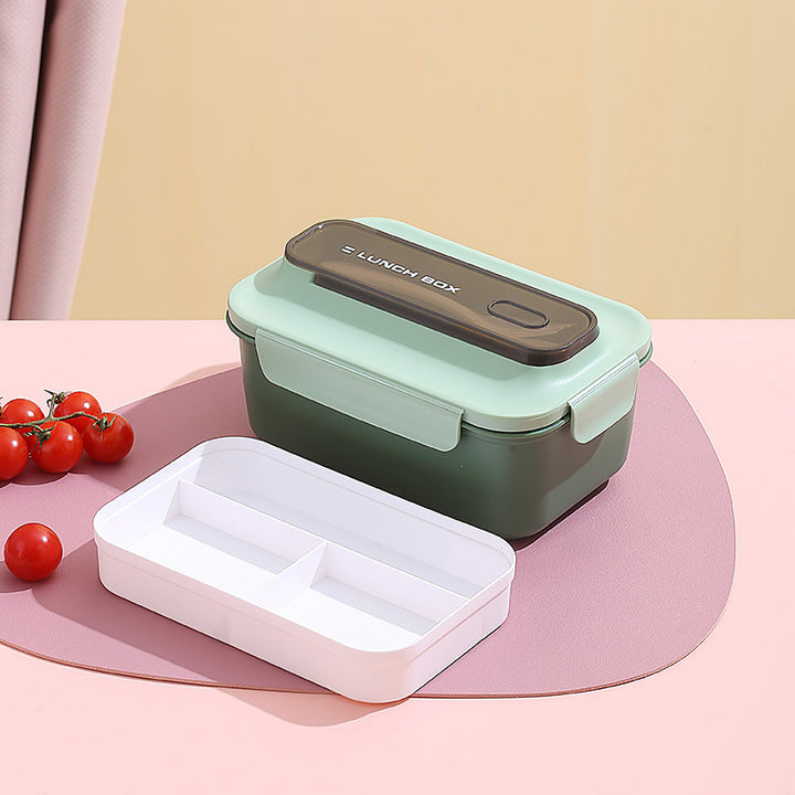 Vielseitige Auslaufsichere Bento Lunchbox mit Eingebautem Besteckset