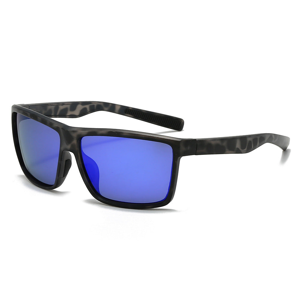 Herren Sportliche Sonnenbrille mit hochreflektierenden Gläsern und elastischem Rahmen Karnz