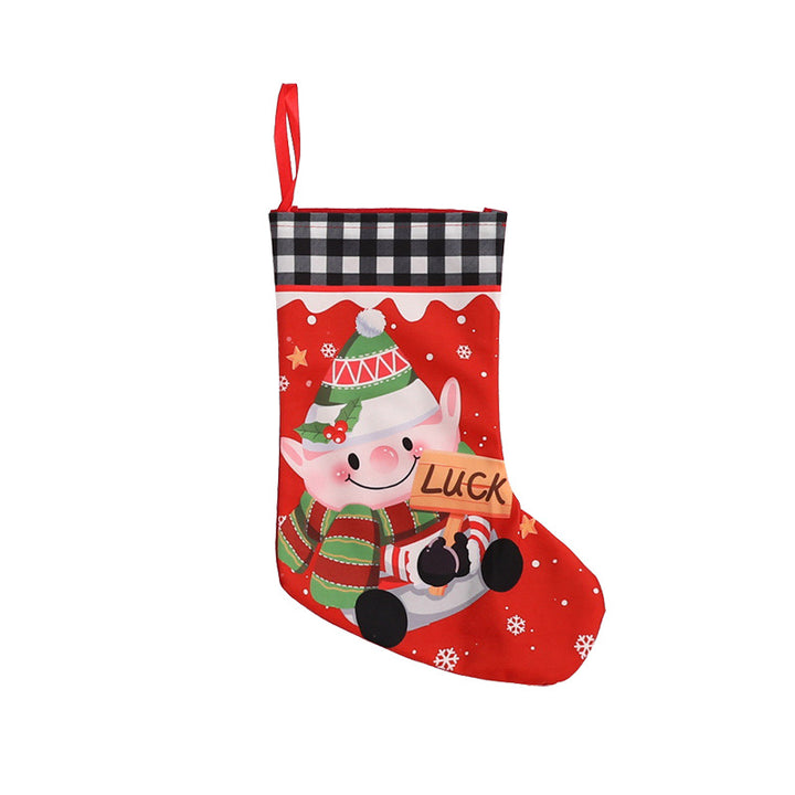 Weihnachtlich dekorative Socke