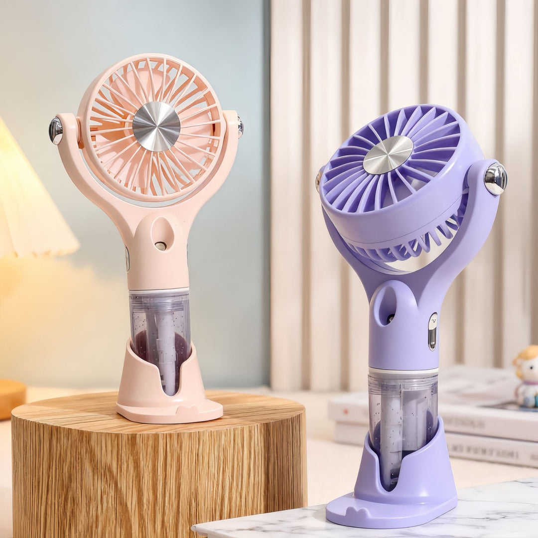 Unisex Tragbarer Sprüh-Handventilator mit USB-Ladefunktion und ergonomischem Design Karnz