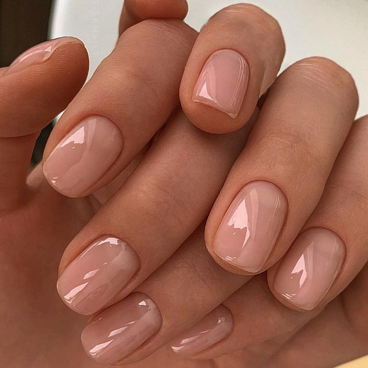 Elegantes glänzendes quadratisches Nagelset Karnz