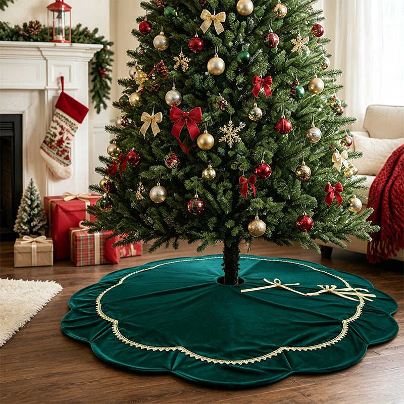 Eleganter Samt Weihnachtsbaumrock