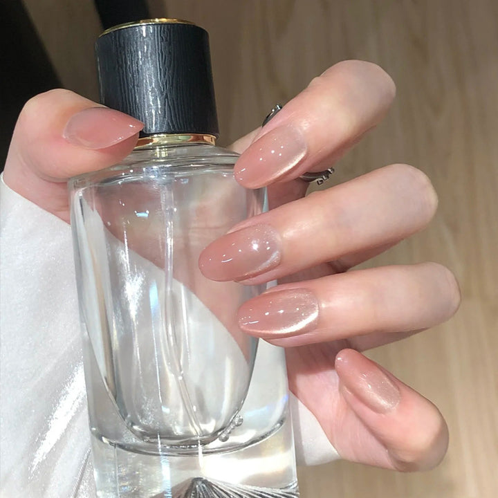 Dekoratives Press-On-Nagelset mit Stern- und Schleifenmotiven Karnz