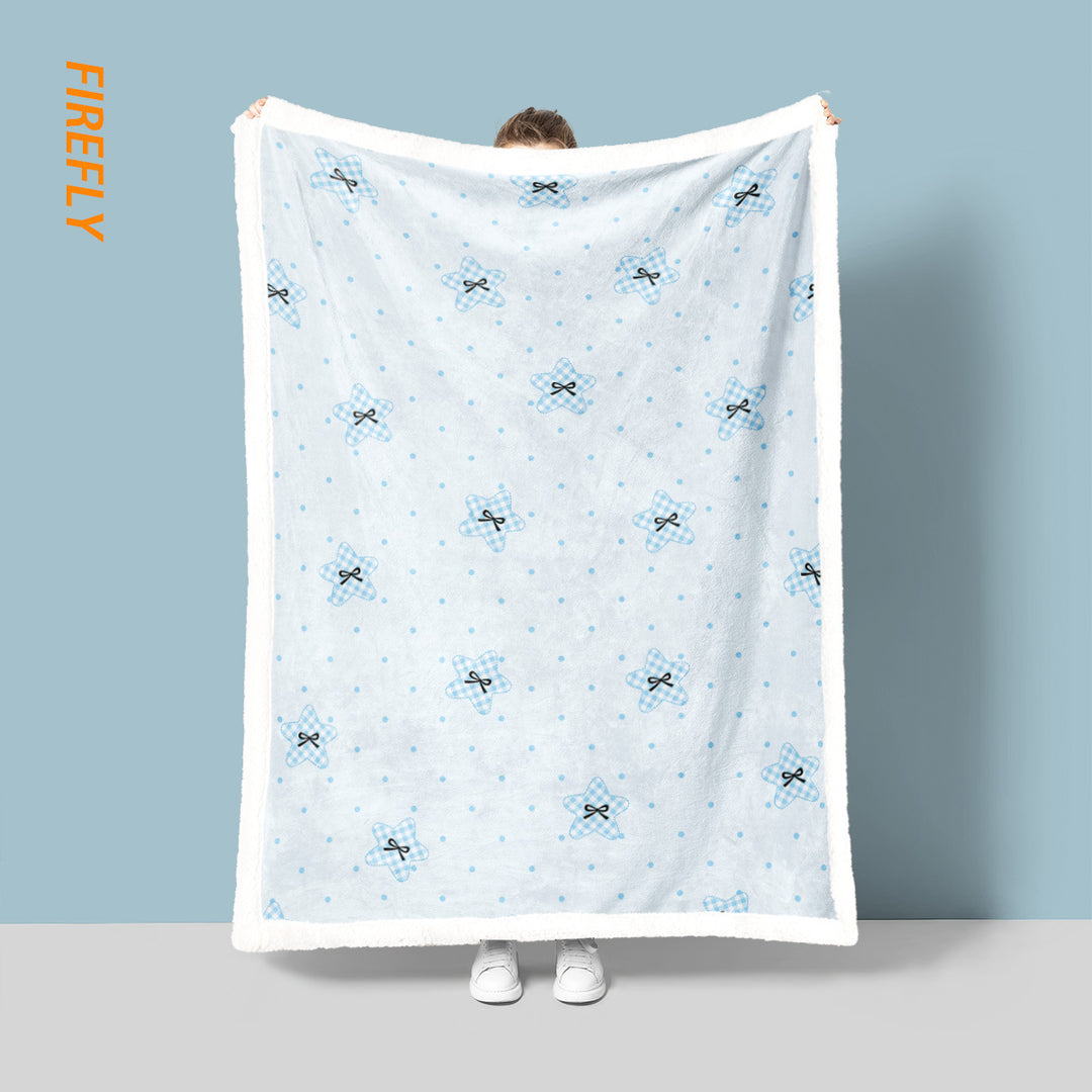 Gemütliche sternenmuster Fleece-Decke