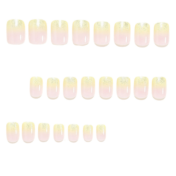Elegante Ombre Druck-Nagelset Karnz