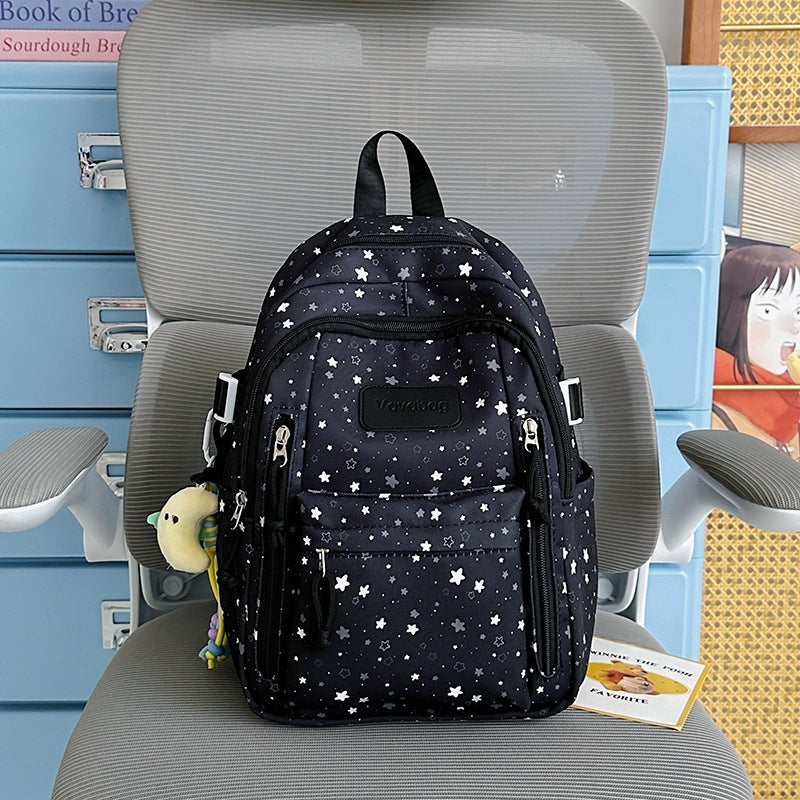 Stern-Druck Multi-Taschen Rucksack Karnz