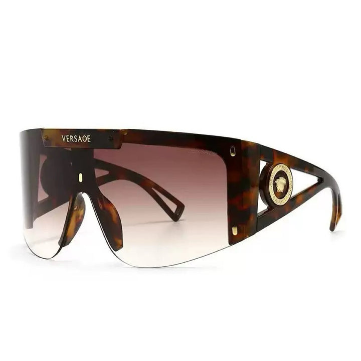 Damen futuristische Oversized-Sonnenbrille Karnz