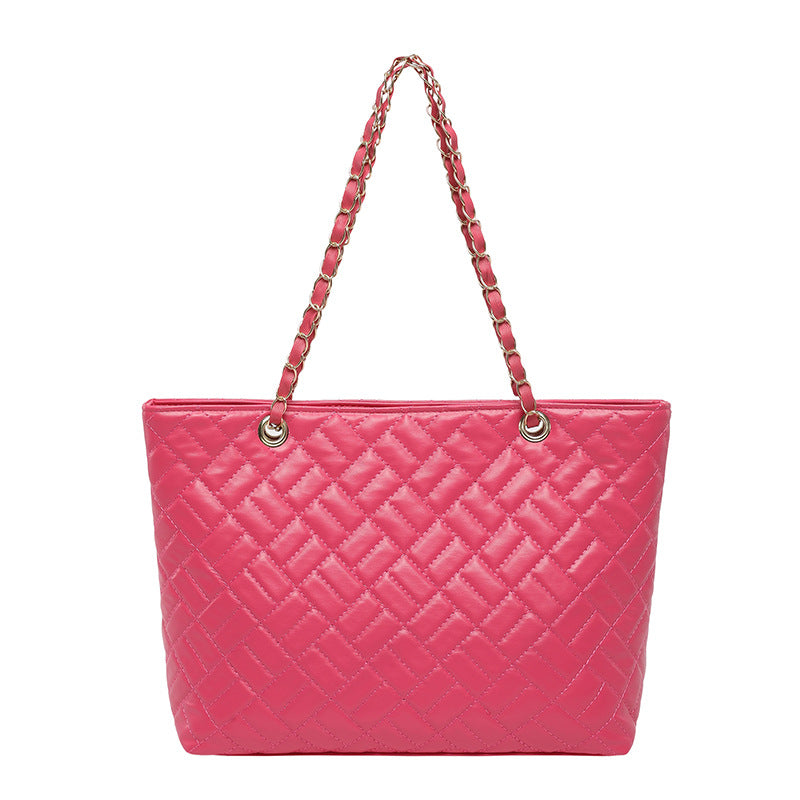 WoQuilted Tote Bag mit Kettengriffen Karnz