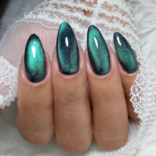 Premium Glänzendes Stiletto Press-On Nagelset Karnz