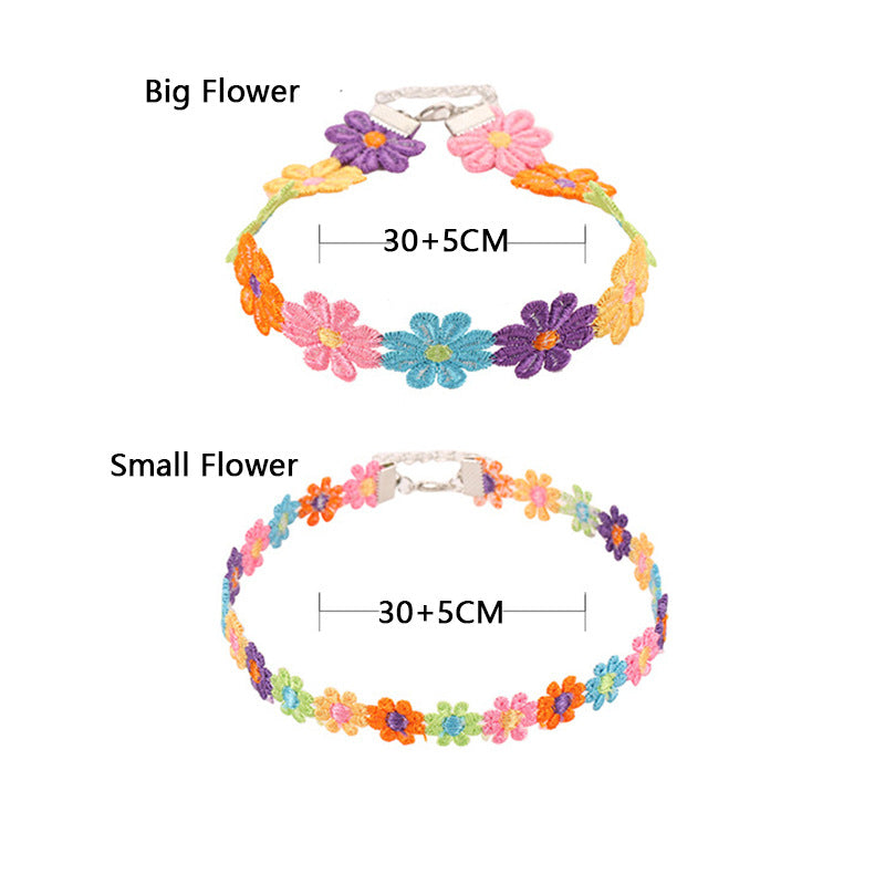 Blumen Choker Halskette Karnz
