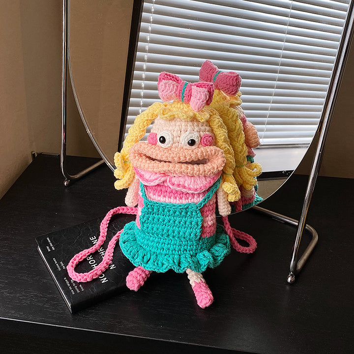 Häkel Charakter Mini Rucksack