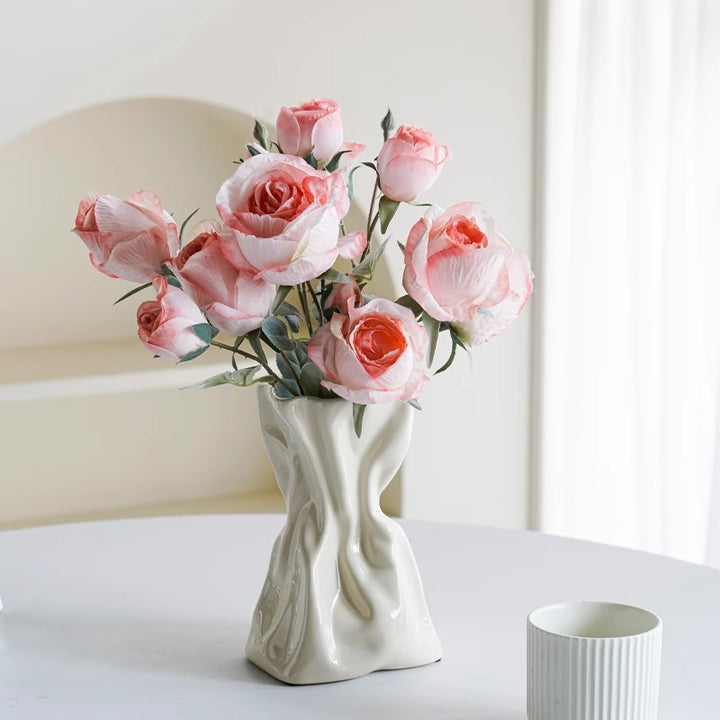 Kunstvolle Keramikblumenvase Karnz