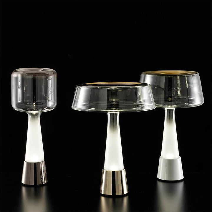 Zeitgenössische Glastischlampe