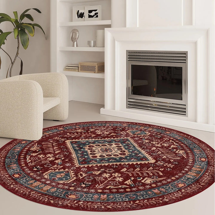 Vintage-inspirierter geometrischer Teppich