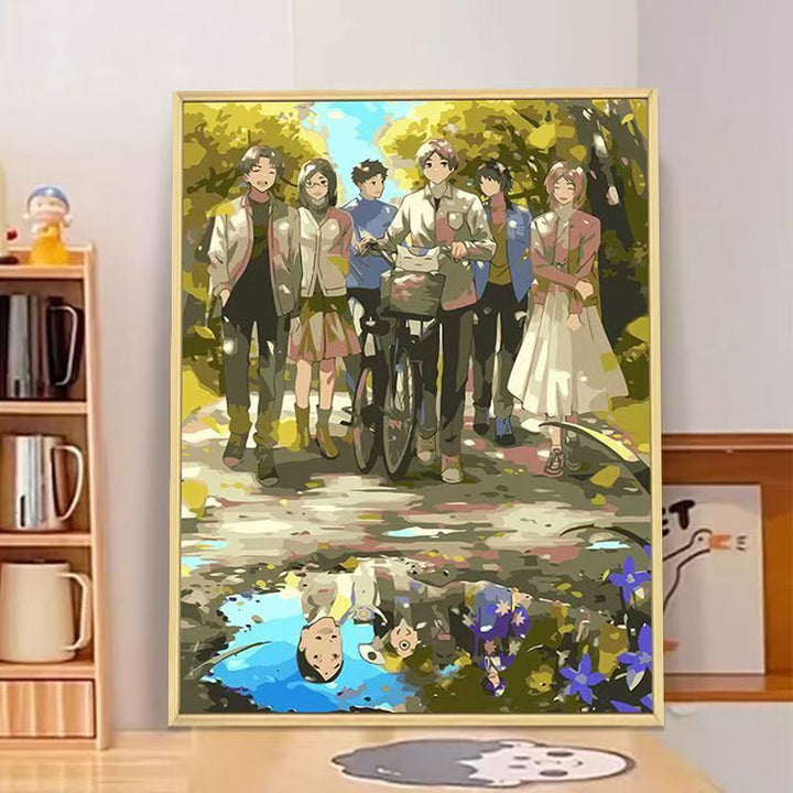 Anime-inspirierte Wandkunst Druck Karnz
