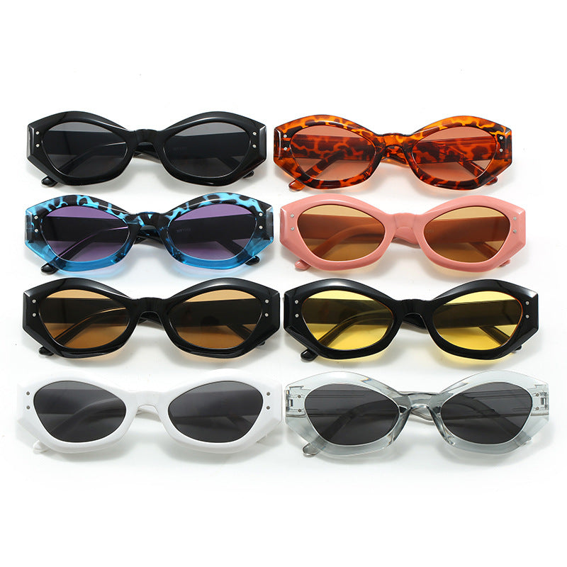 Damen Cat-Eye Sonnenbrille mit modernem Design und breitem Rahmen Karnz