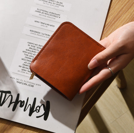 Klassische Leder Bi-Fold Geldbörse Karnz