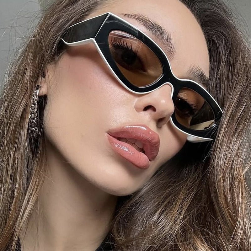 Damen Cat-Eye Sonnenbrille mit extravagantem Design und schützendem UV-Filter Karnz