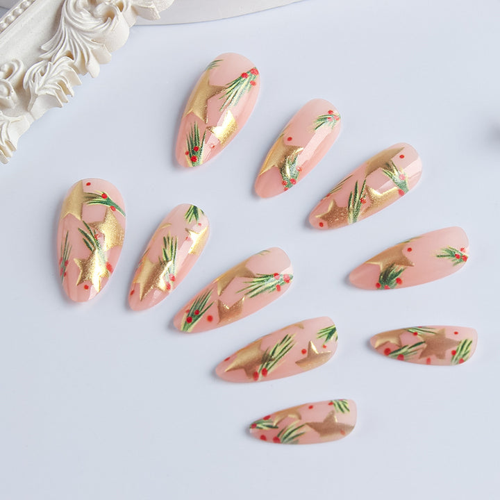 Festliche Feiertags-Nagelkunst-Design Karnz