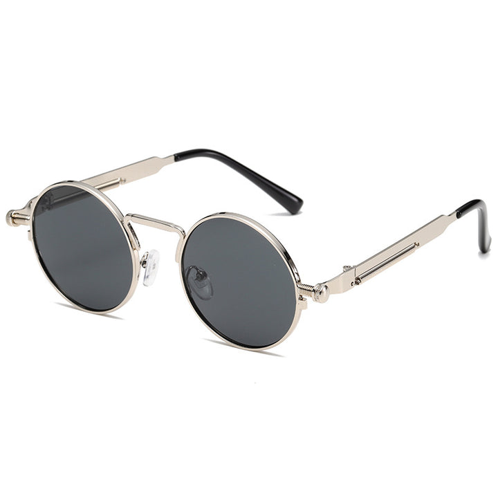 Damen Modische runde Sonnenbrille mit präzisem Metallrahmen Karnz