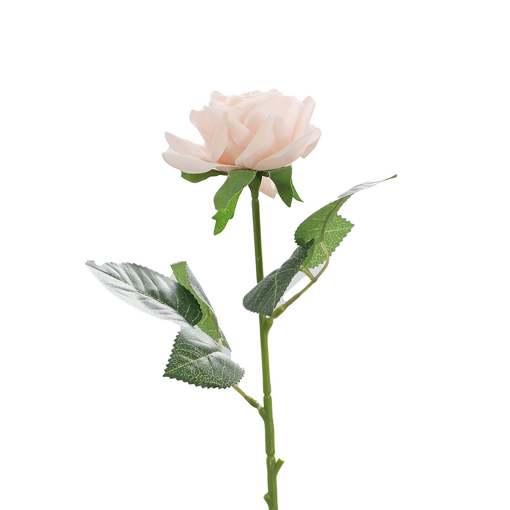 Künstliche Seidenrose mit Blättern Karnz